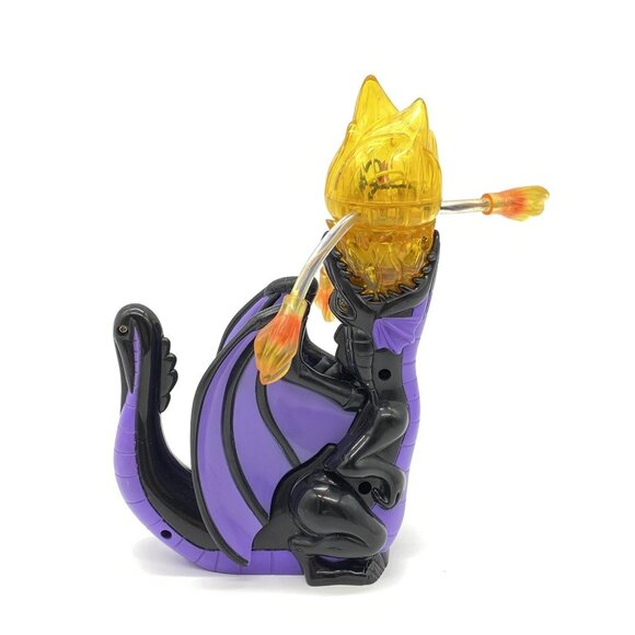 Rare Disney Parks Sleeping Beauty Maleficent Dragon Light Chaser Spins Light Up - Picture 1 of 12